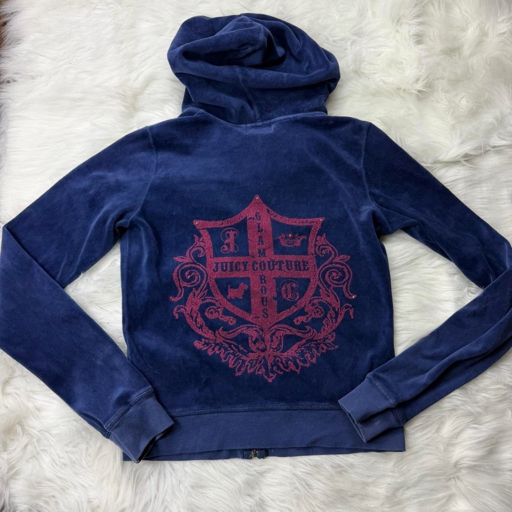 Y2K Vintage Juicy Couture Navy Hoodie